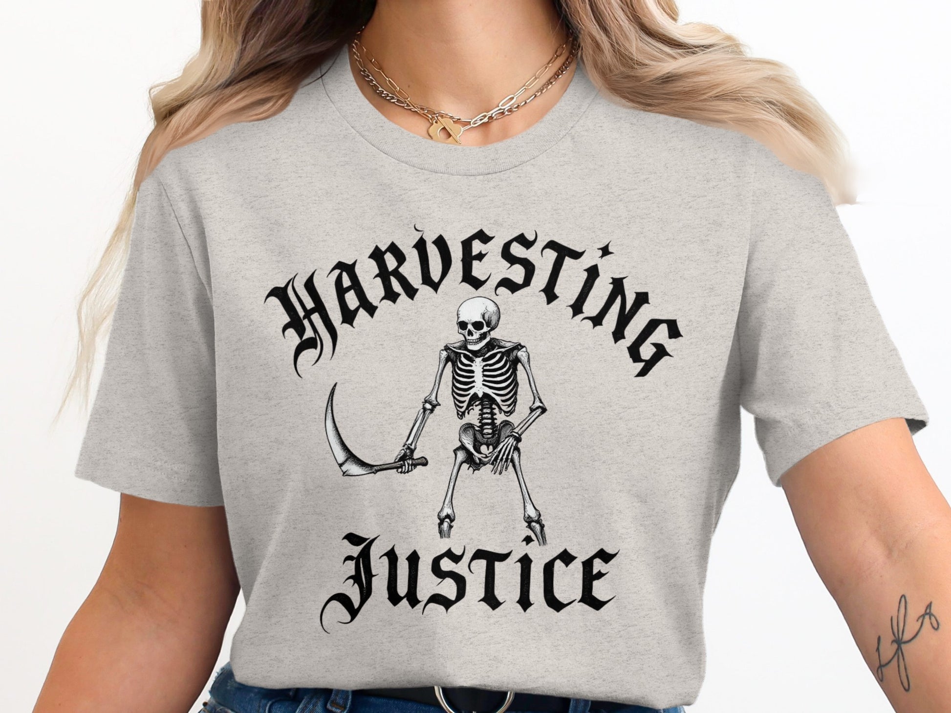 Harvesting Justice with Skeleton Graphic Tee product