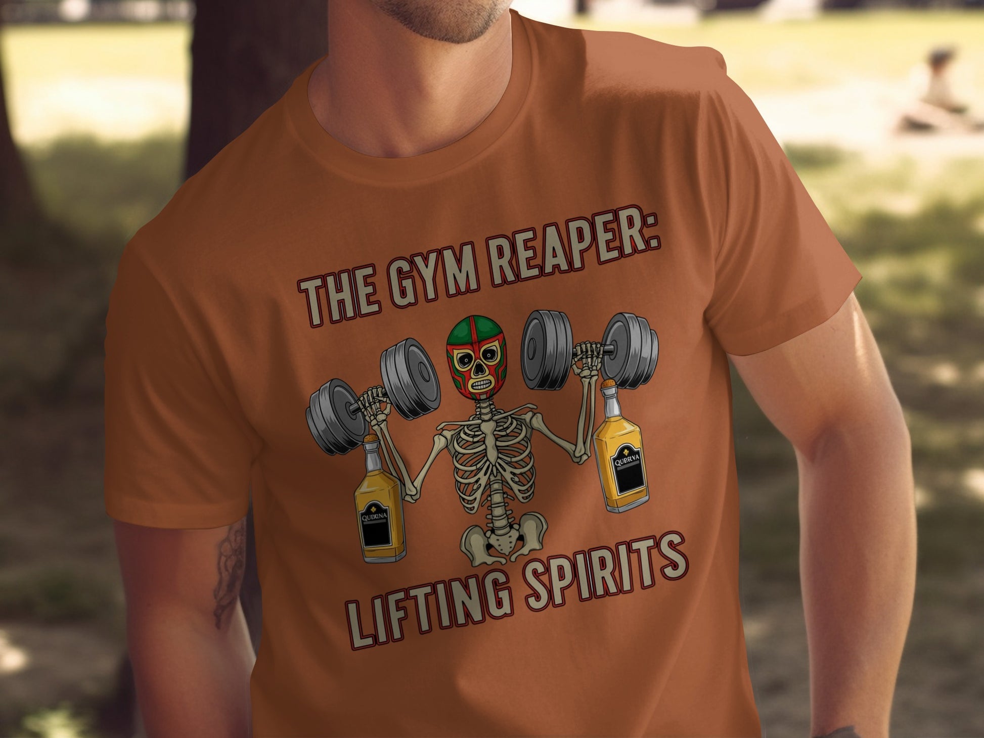 The Gym Reaper Lifting Spirits Graphic T-Shirt product