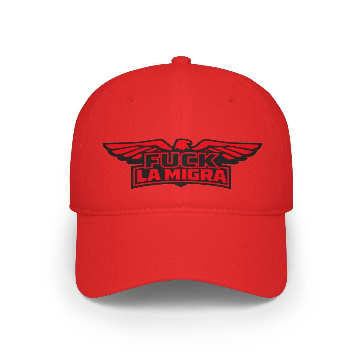 Bold Statement Fuck La Migra Cap with Eagle Design