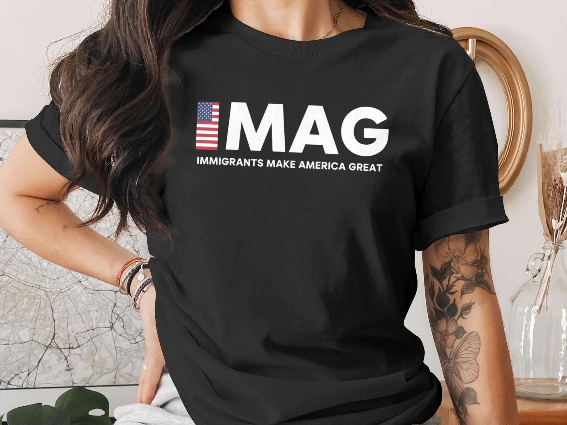 Immigrants Make America Great IMAG T-shirt product