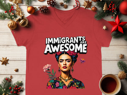 Immigrants Are Awesome Frida Kahlo themed shirt