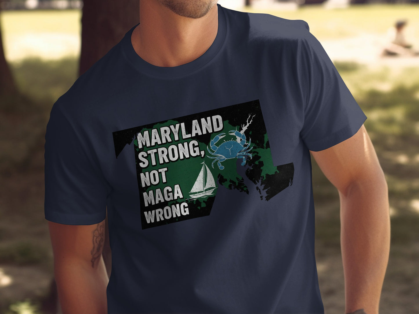 Maryland Strong Not MAGA Wrong Graphic Shirt product type