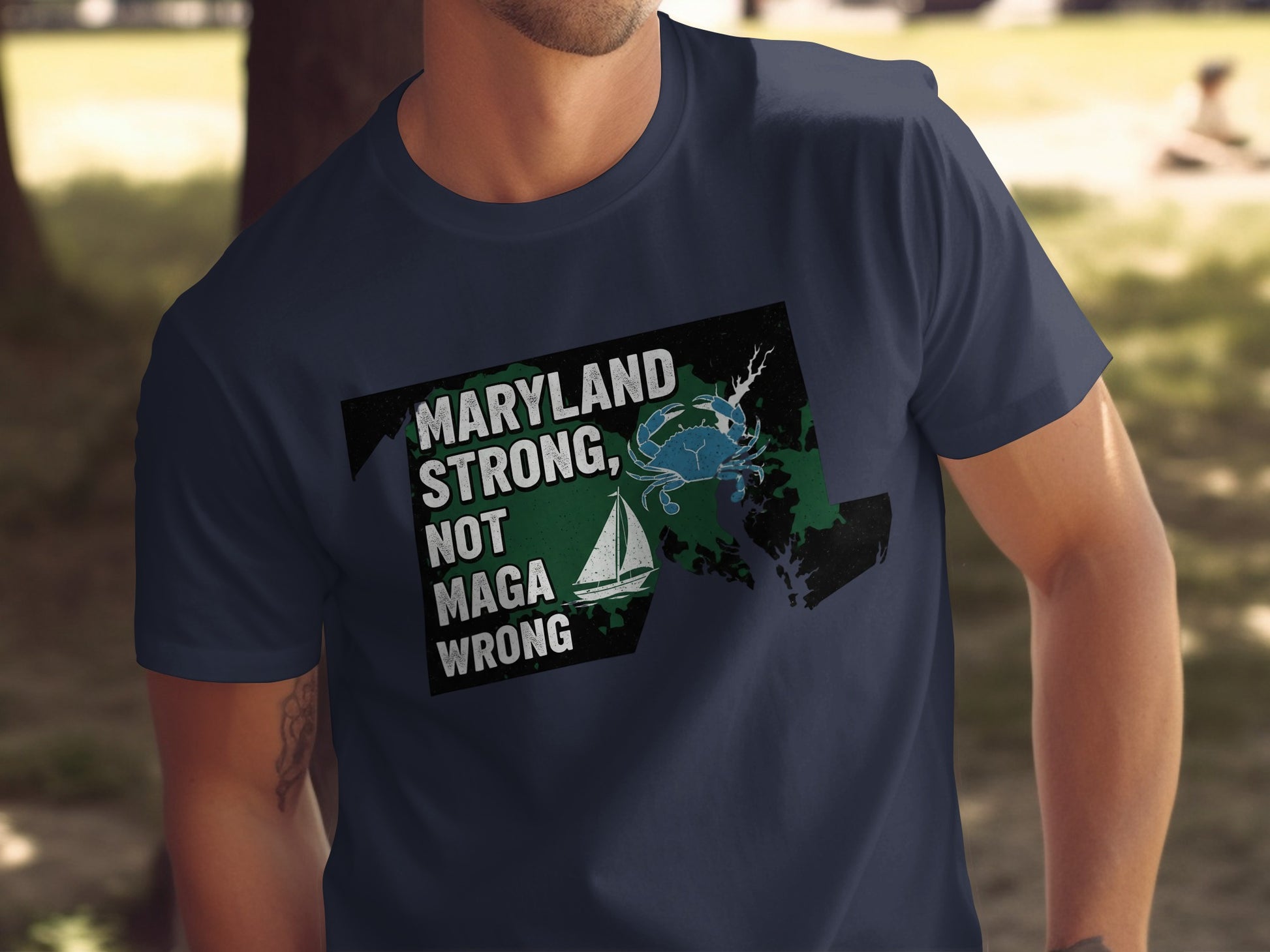 Maryland Strong Not MAGA Wrong Graphic Shirt product type