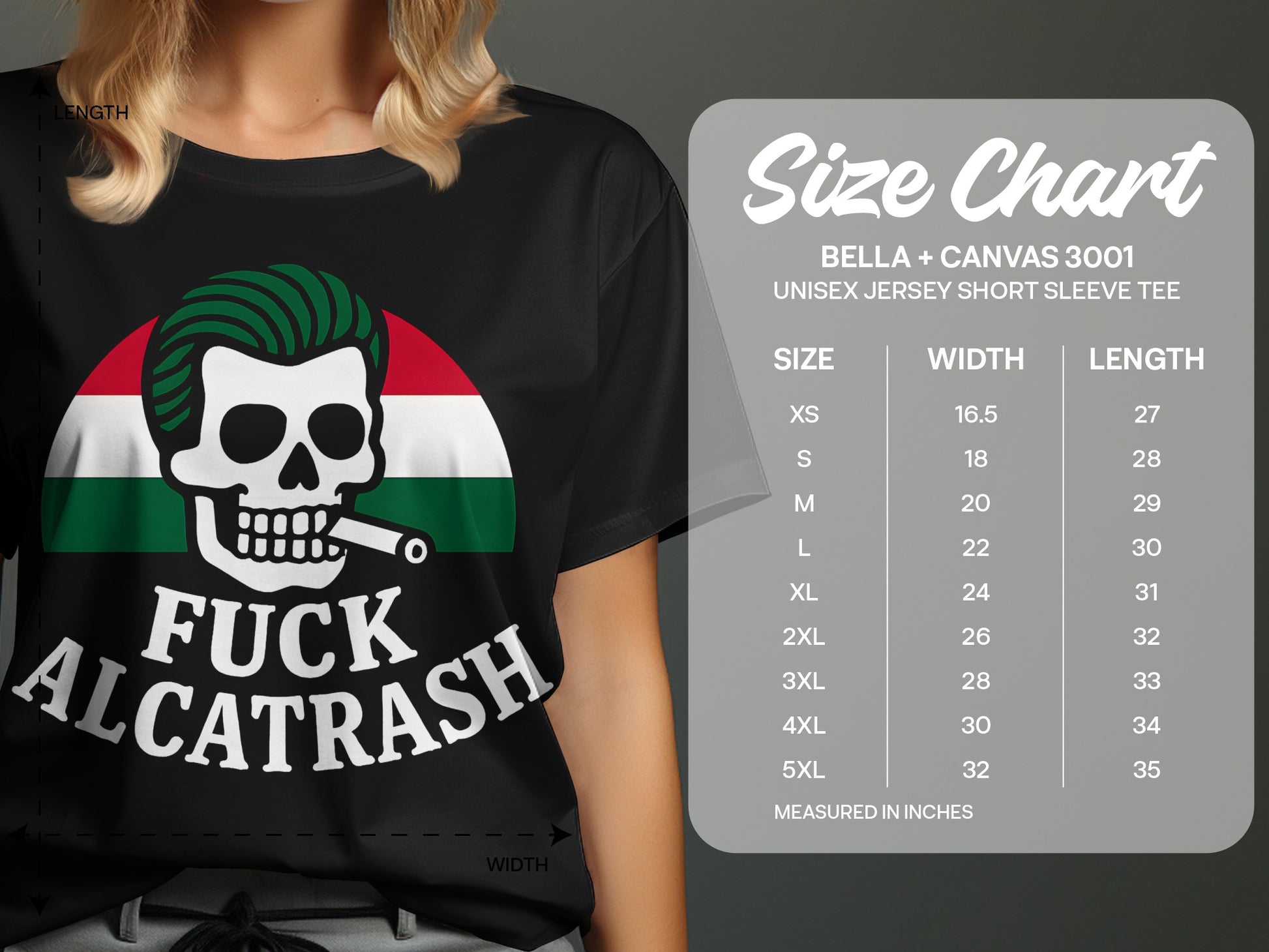Skull with Cigarette Design Unisex Jersey Short Sleeve Tee