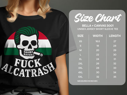 Skull with Cigarette Design Unisex Jersey Short Sleeve Tee