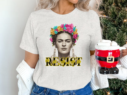 Frida Kahlo Resist Graphic Tee Holiday Gift