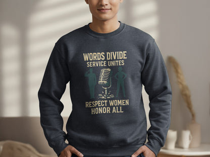 Words Divide Service Unites Respect Women Honor All product type