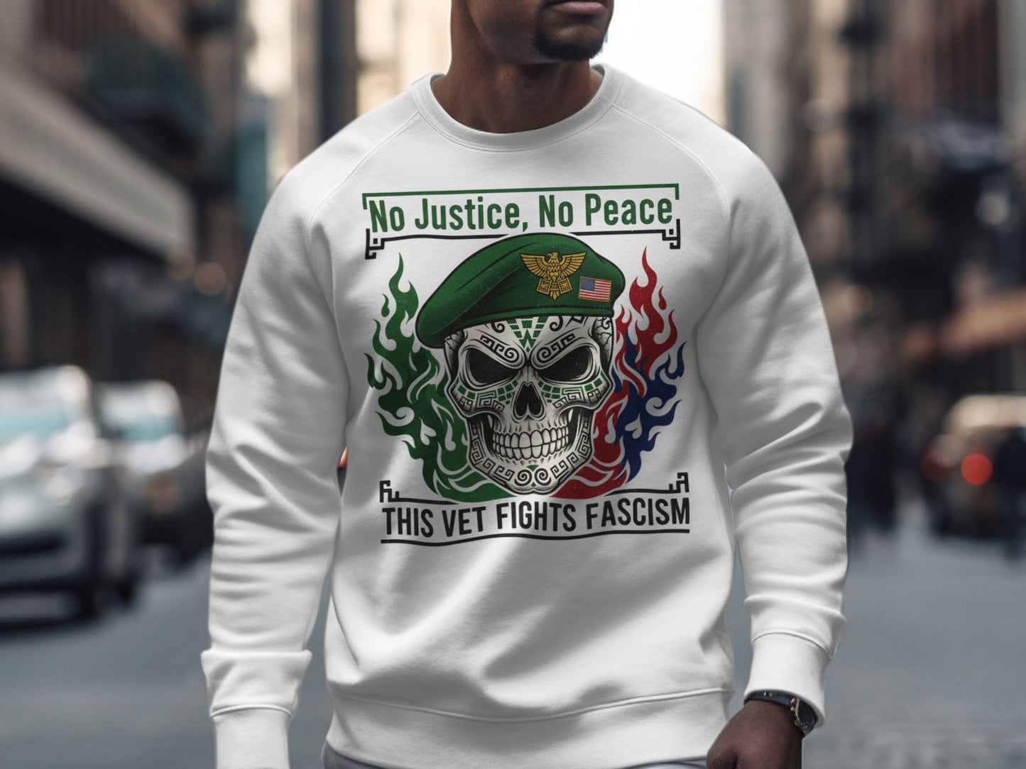No Justice No Peace This Vet Fights Fascism sweatshirt