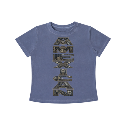 AMEXICAN Vintage Wash Slim Fit T-shirt