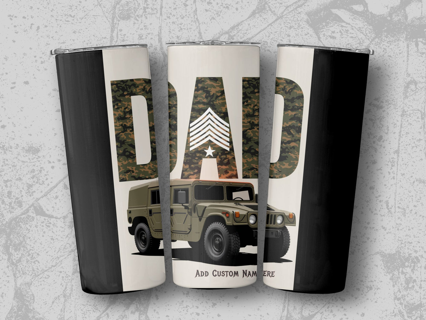 Dad Army Humvee Tumbler Add Custom Name Here product type