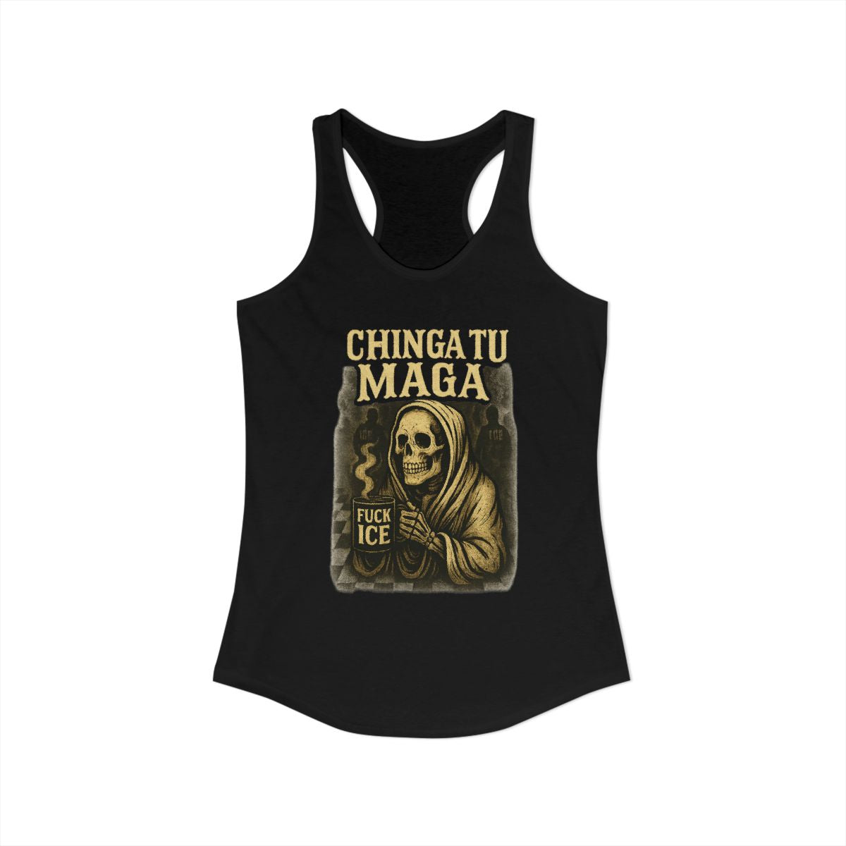 Women's Chingatu Maga Fuck ICE Graphic Tank Top