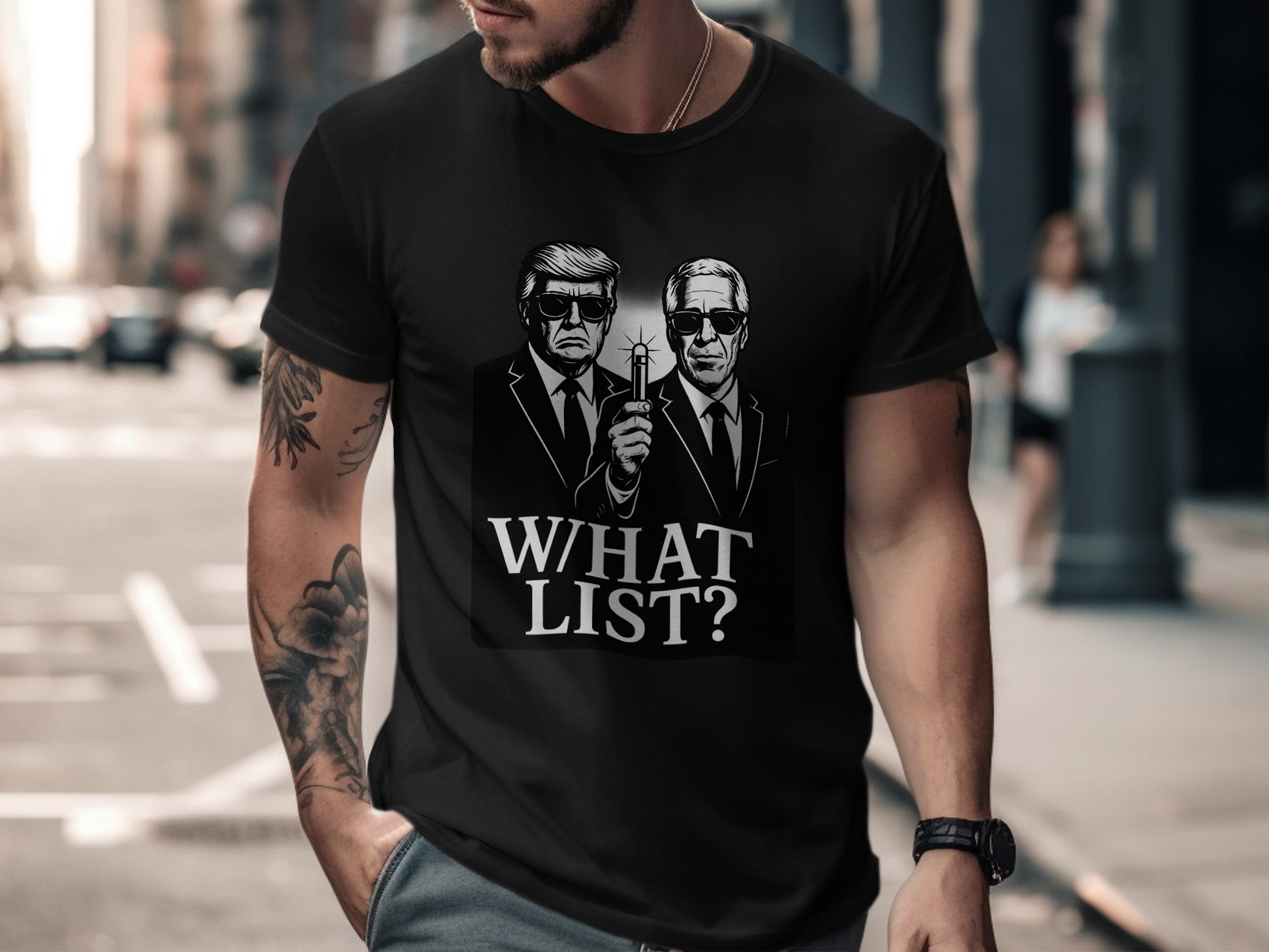 Men in Black Theme What List Graphic T-Shirt product