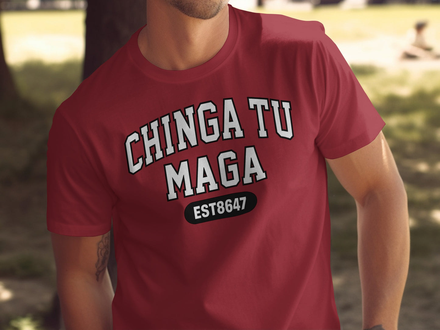 Chinga Tu Maga EST8647 Graphic Statement T-shirt