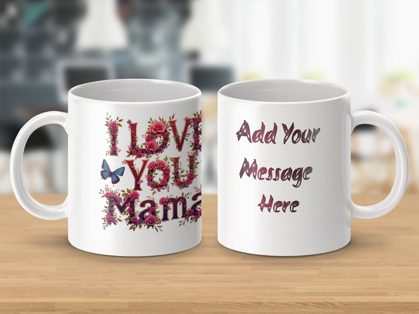 I Love You Mama Customizable Design Mug product type