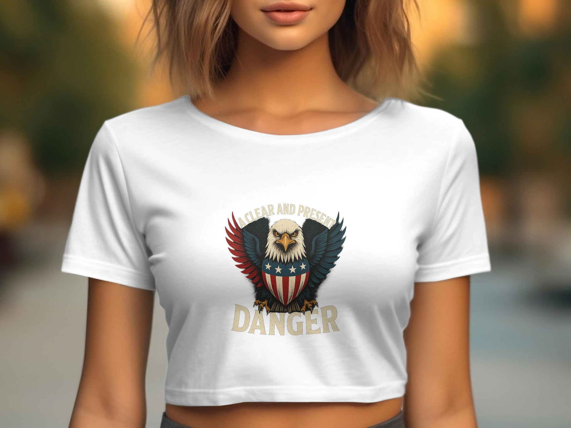 Clear and Present Danger Eagle Graphic T-shirt product type