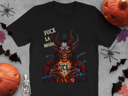 Sinister Demon T-Shirt with Halloween Elements product type