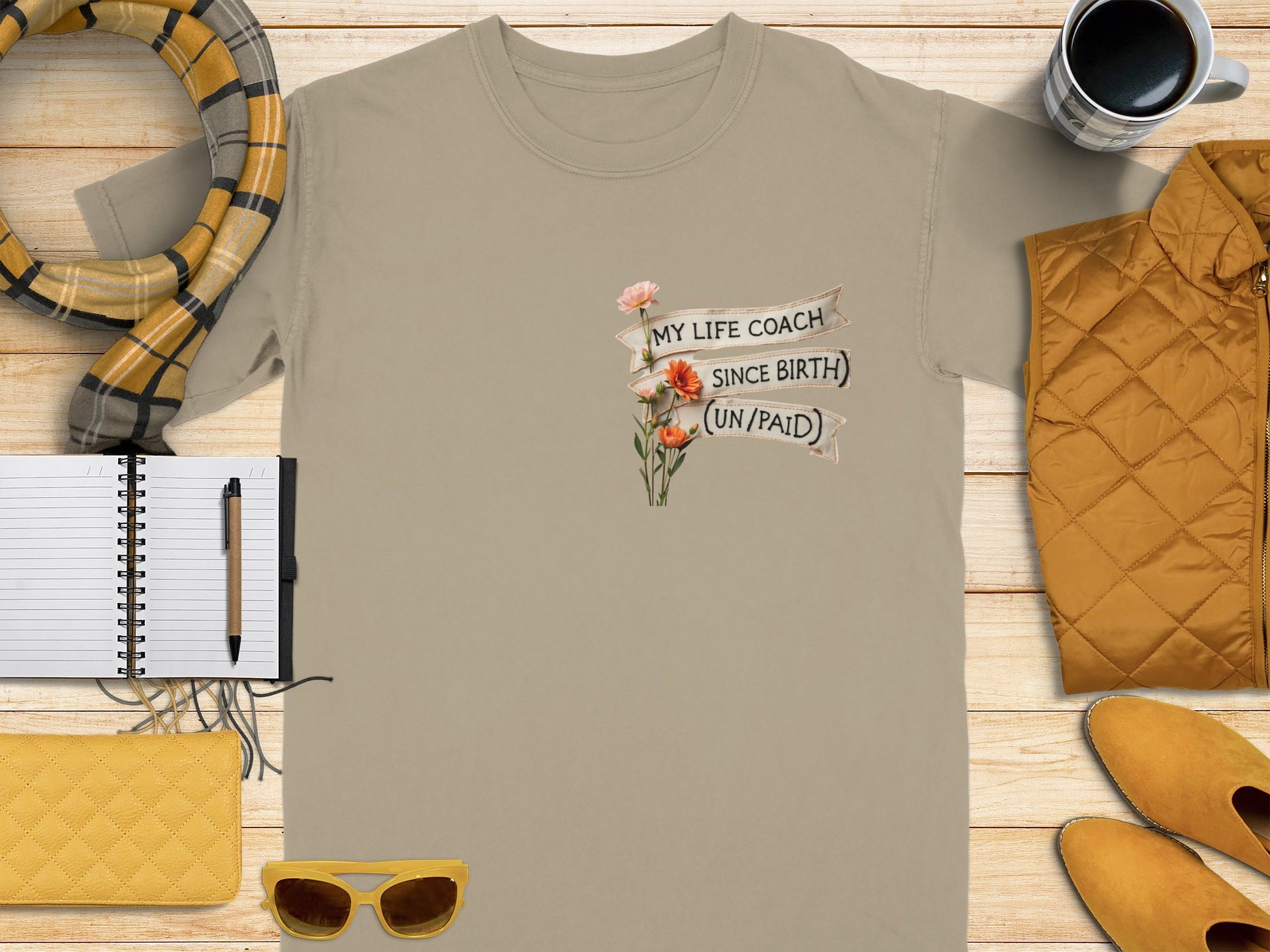 My Life Coach Since Birth Unpaid T-shirt product type