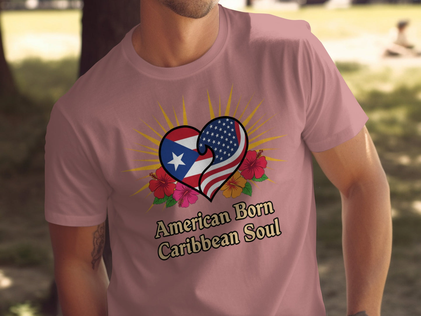 American Born Caribbean Soul Graphic Shirt