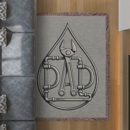 Dad Tools Teardrop Patterned Grey Rug product type