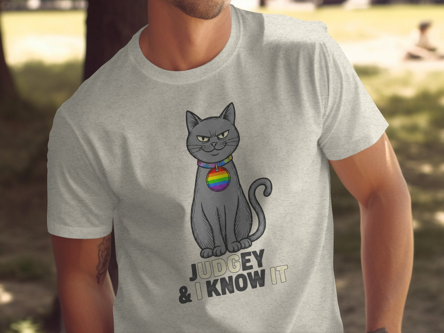 Judgy And I Know It Cat Graphic T-Shirt product type