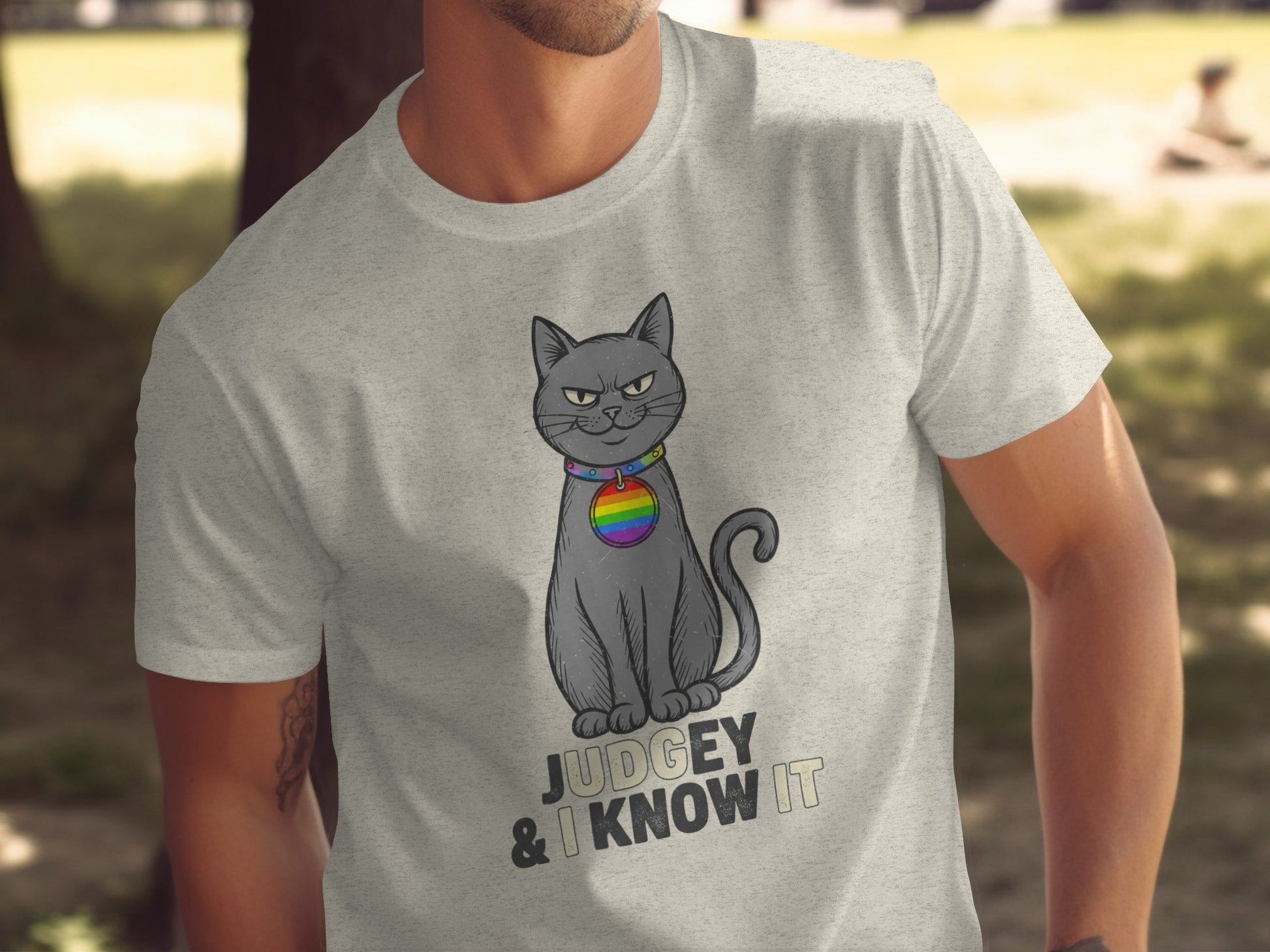 Judgy And I Know It Cat Graphic T-Shirt product type