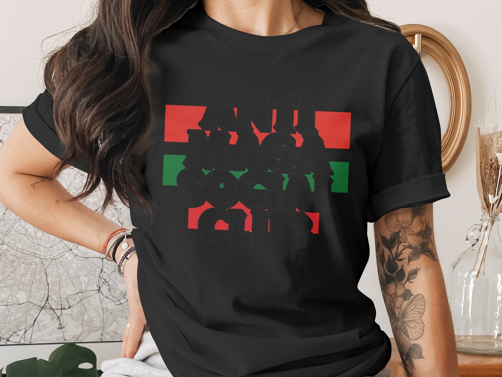 Retro Block Letters Graphic Design T-Shirt product