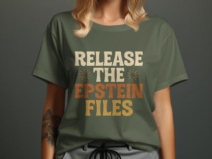 Release The Epstein Files Statement T-shirt product