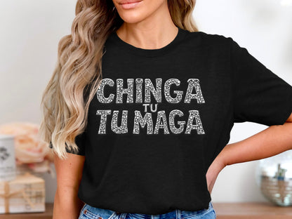 CHINGA TU TU MAGA Graphic Statement Shirt