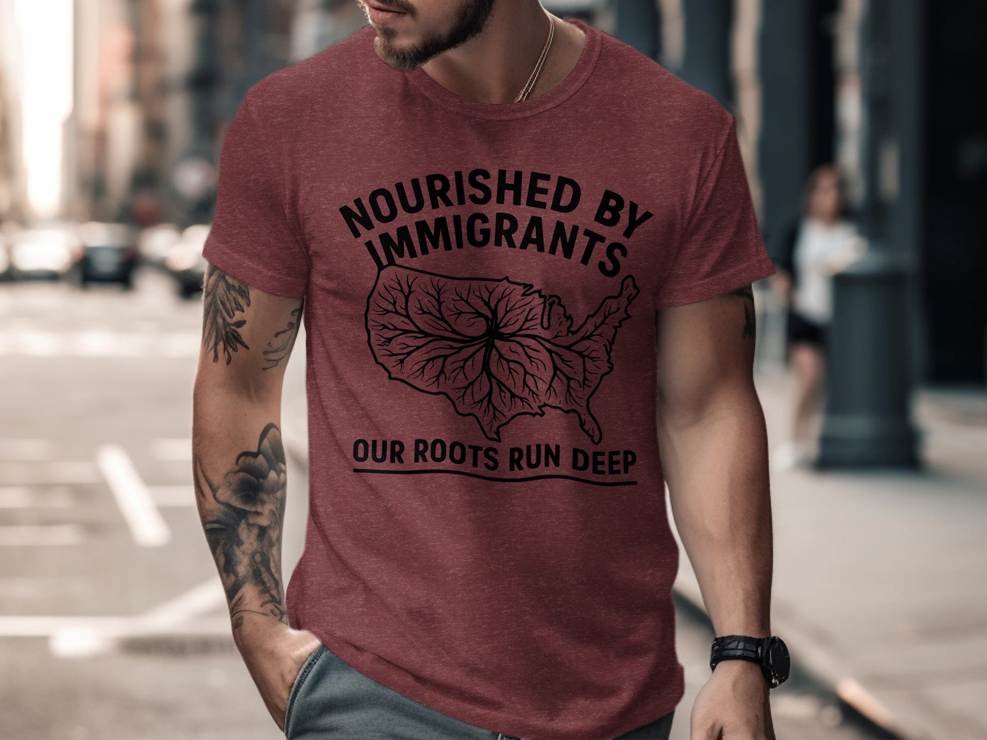 Nourished by Immigrants Our Roots Run Deep product type