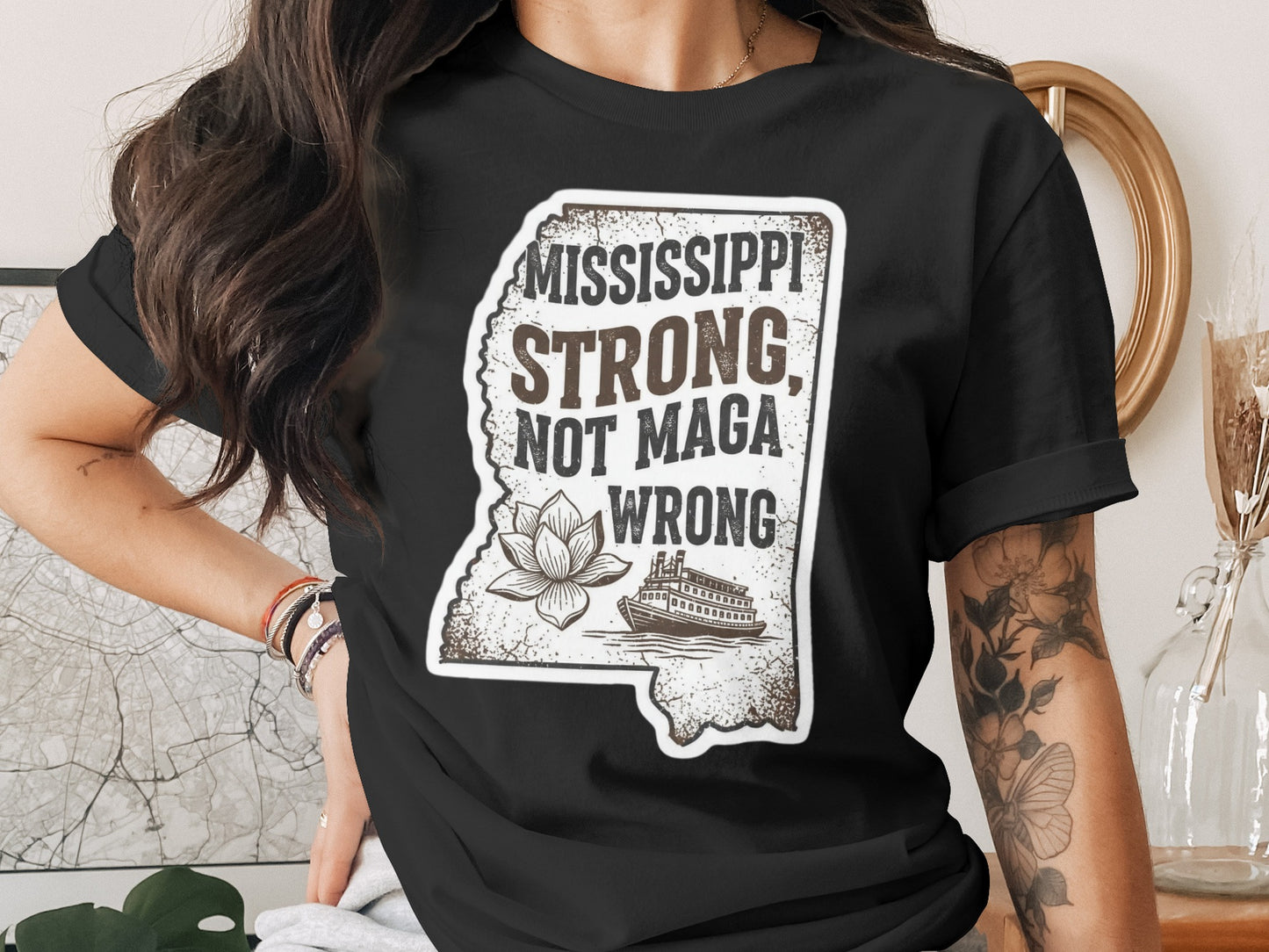 Mississippi Strong Not MAGA Wrong T-shirt product