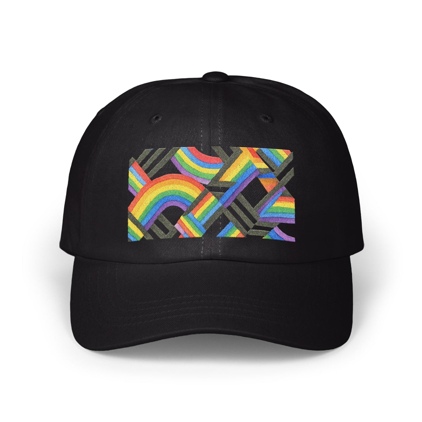 Colorful Geometric Rainbow Pattern Cool Hat product
