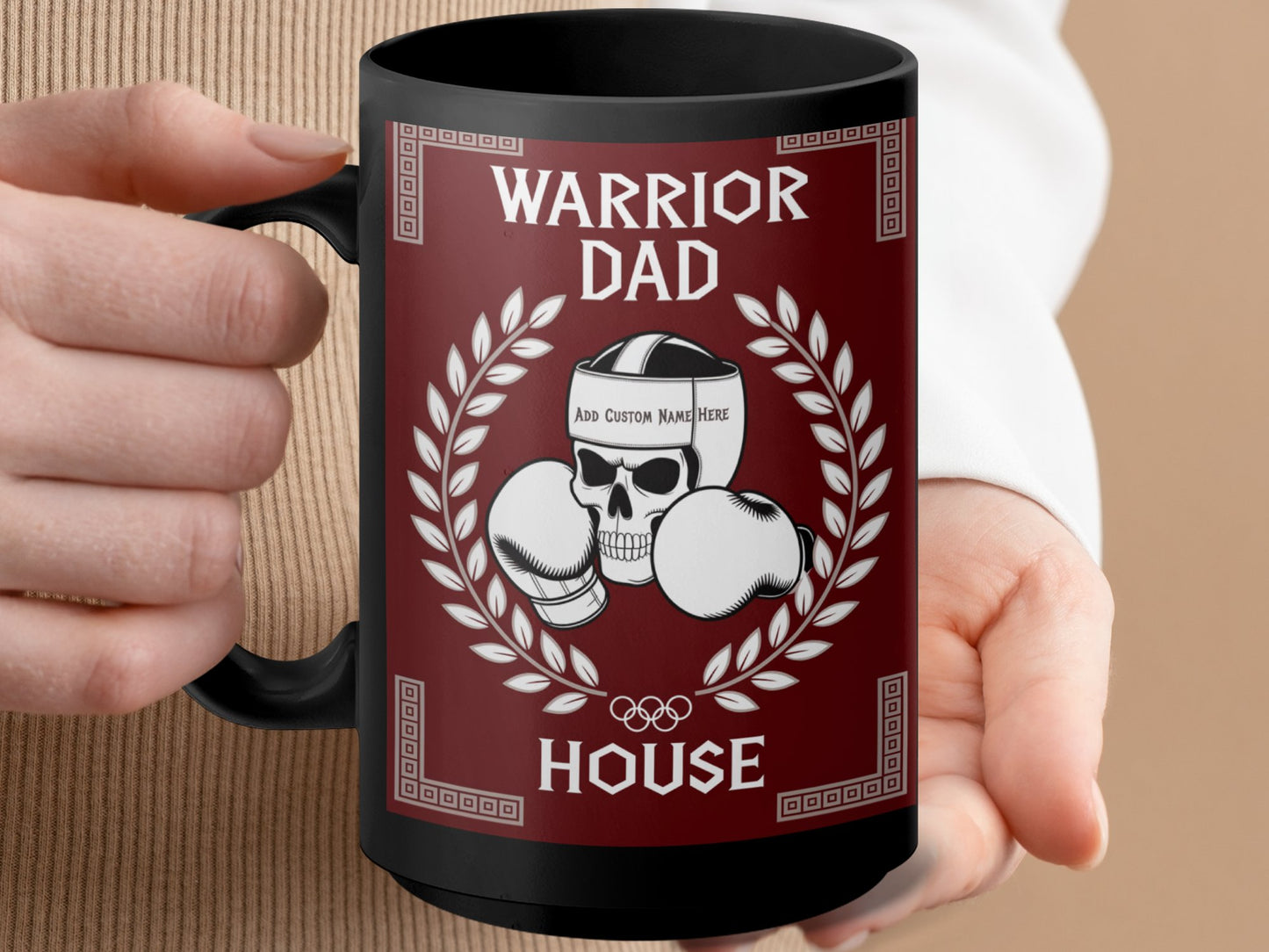 Warrior Dad Skull Boxing Gloves House product type