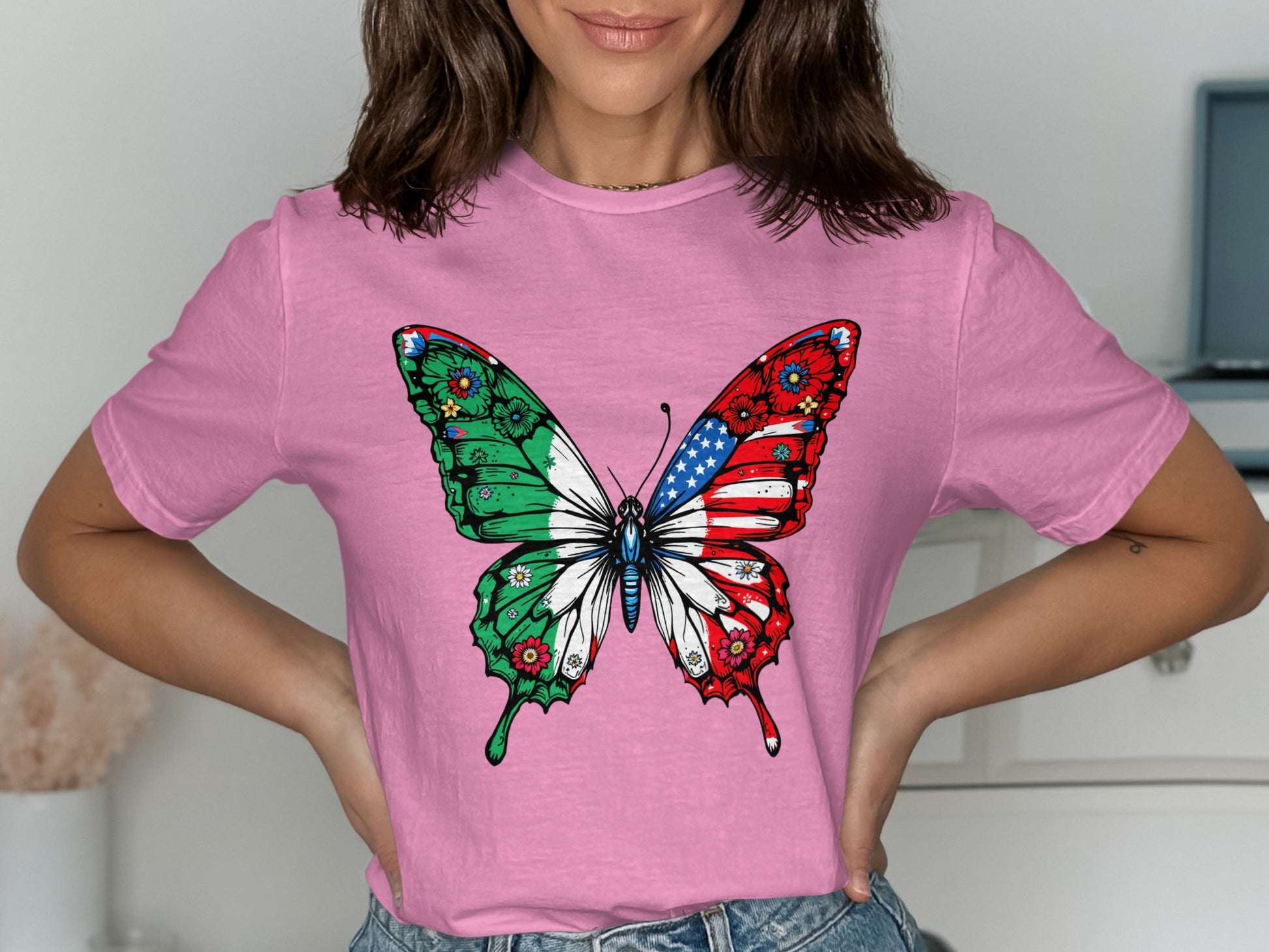 Colorful Butterfly Graphic T-shirt design product type