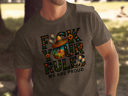 Colorful F Your Rules We Are Proud Design T-shirt product