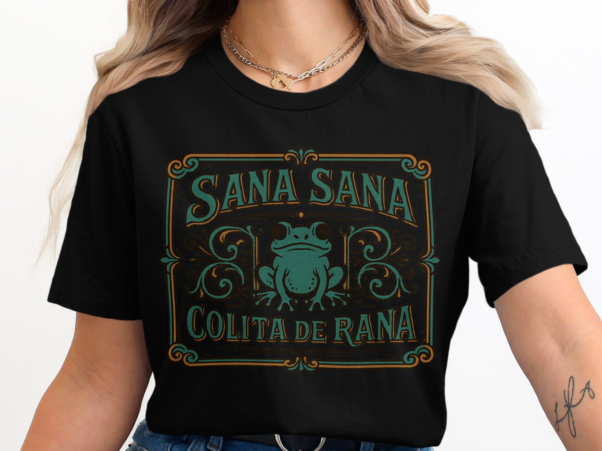 Sana Sana Colita De Rana Frog Graphic T-Shirt product