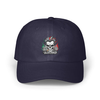Alcatrash Black Baseball Cap with Detailed Skull Design product