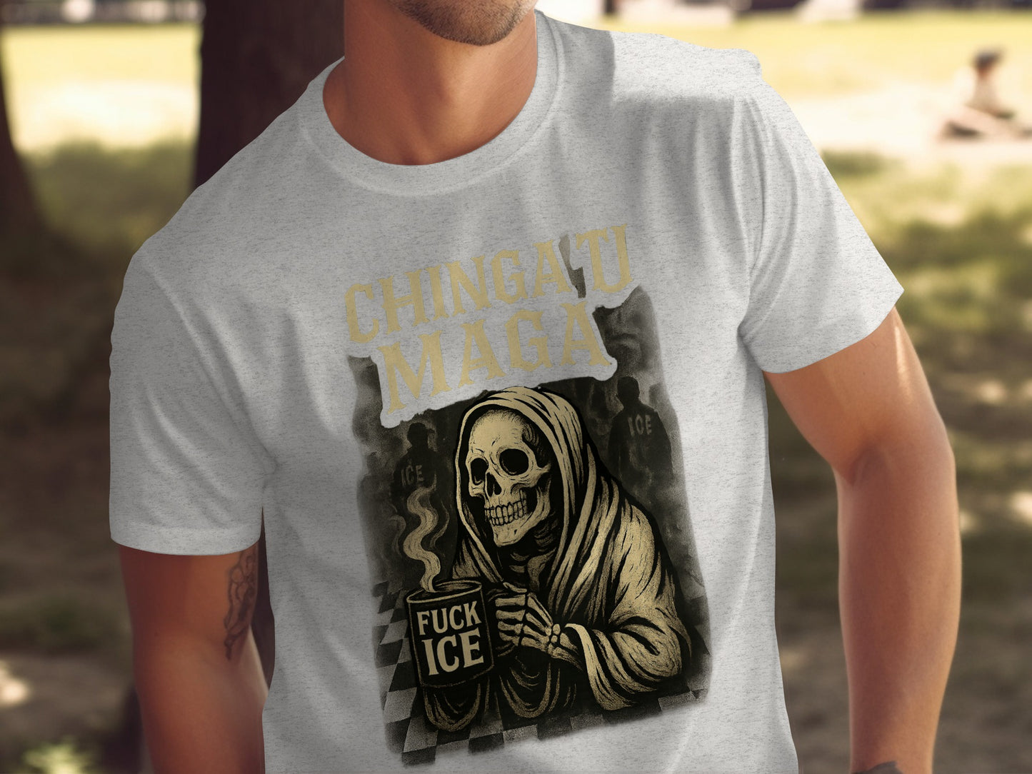 Chinga Tu Maga Fuck Ice Halloween Anti Trump T-Shirts