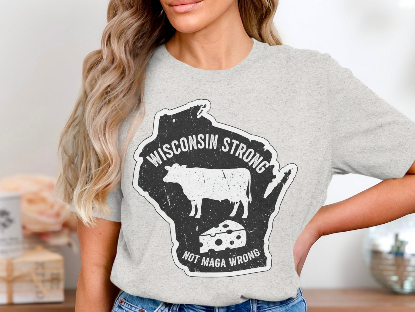 Wisconsin Strong Not Maga Wrong Graphic T-shirt product type