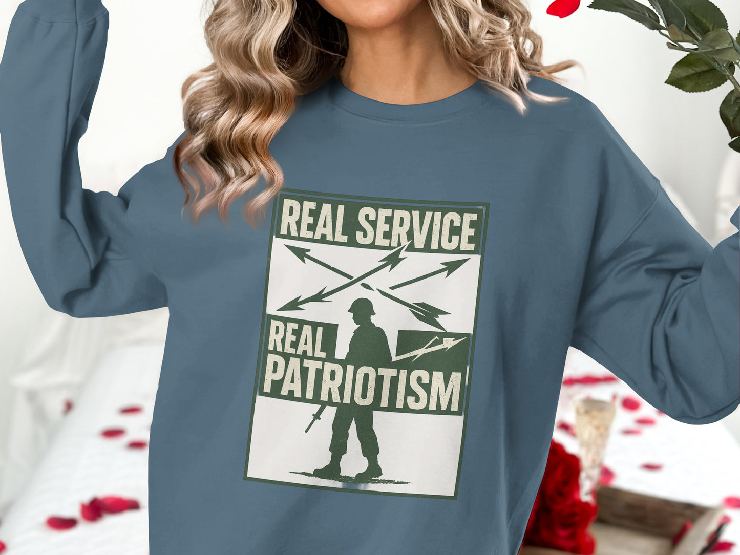 Real Service Real Patriotism Graphic Shirt product type