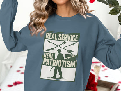Real Service Real Patriotism Graphic Shirt product type
