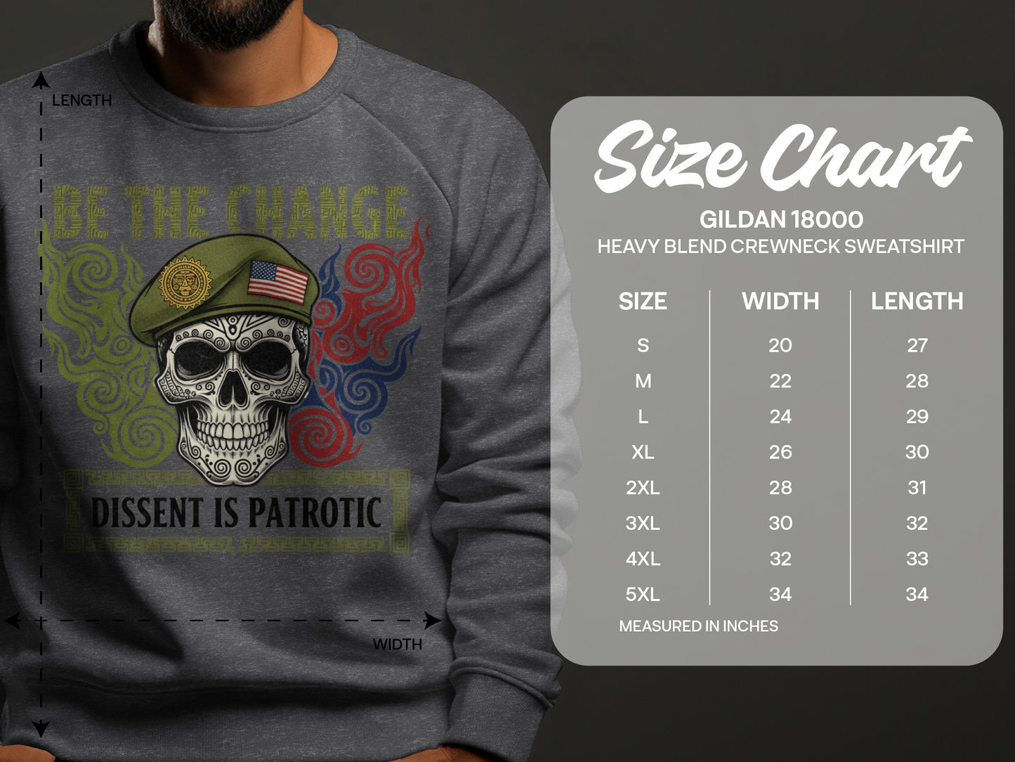 Be The Change Dissent Is Patriotic sweatshirt product