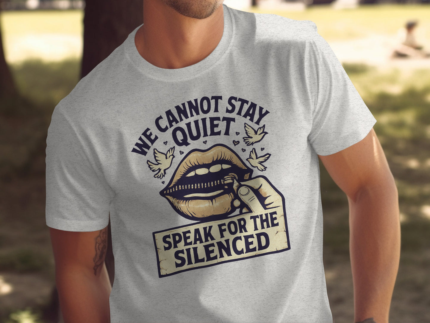 We Cannot Stay Quiet Speak for the Silenced T-shirt product