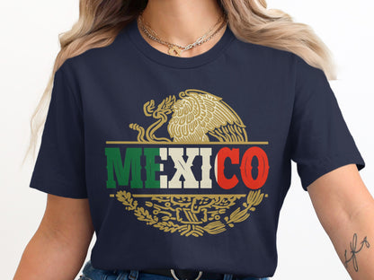 Mexican Flag Inspired Eagle Mexico T-Shirt product