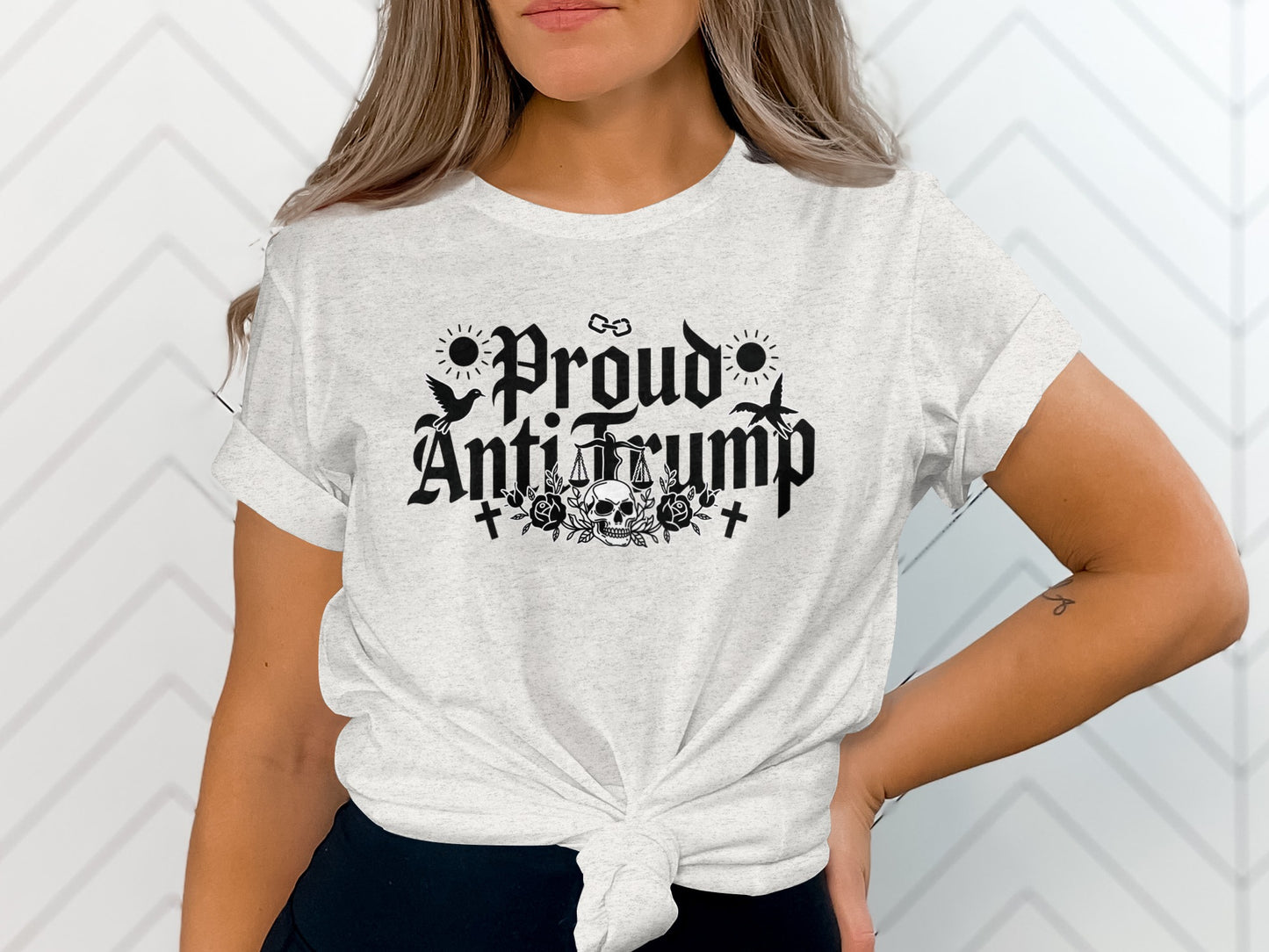Proud Anti Trump Graphic Tee for Bold Statements