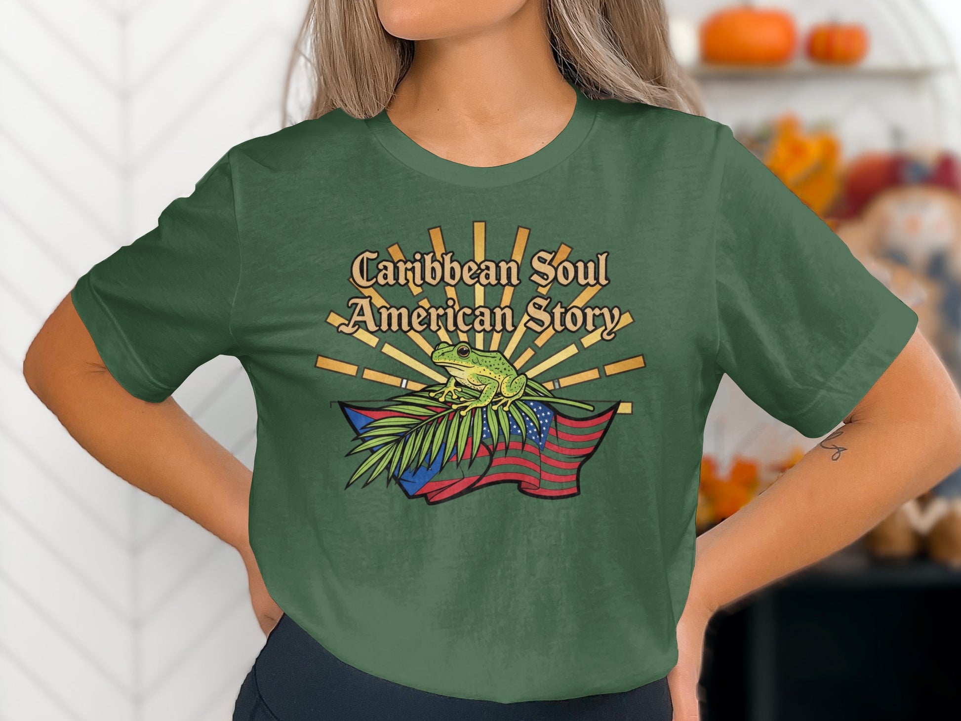 Caribbean Soul American Story graphic tee