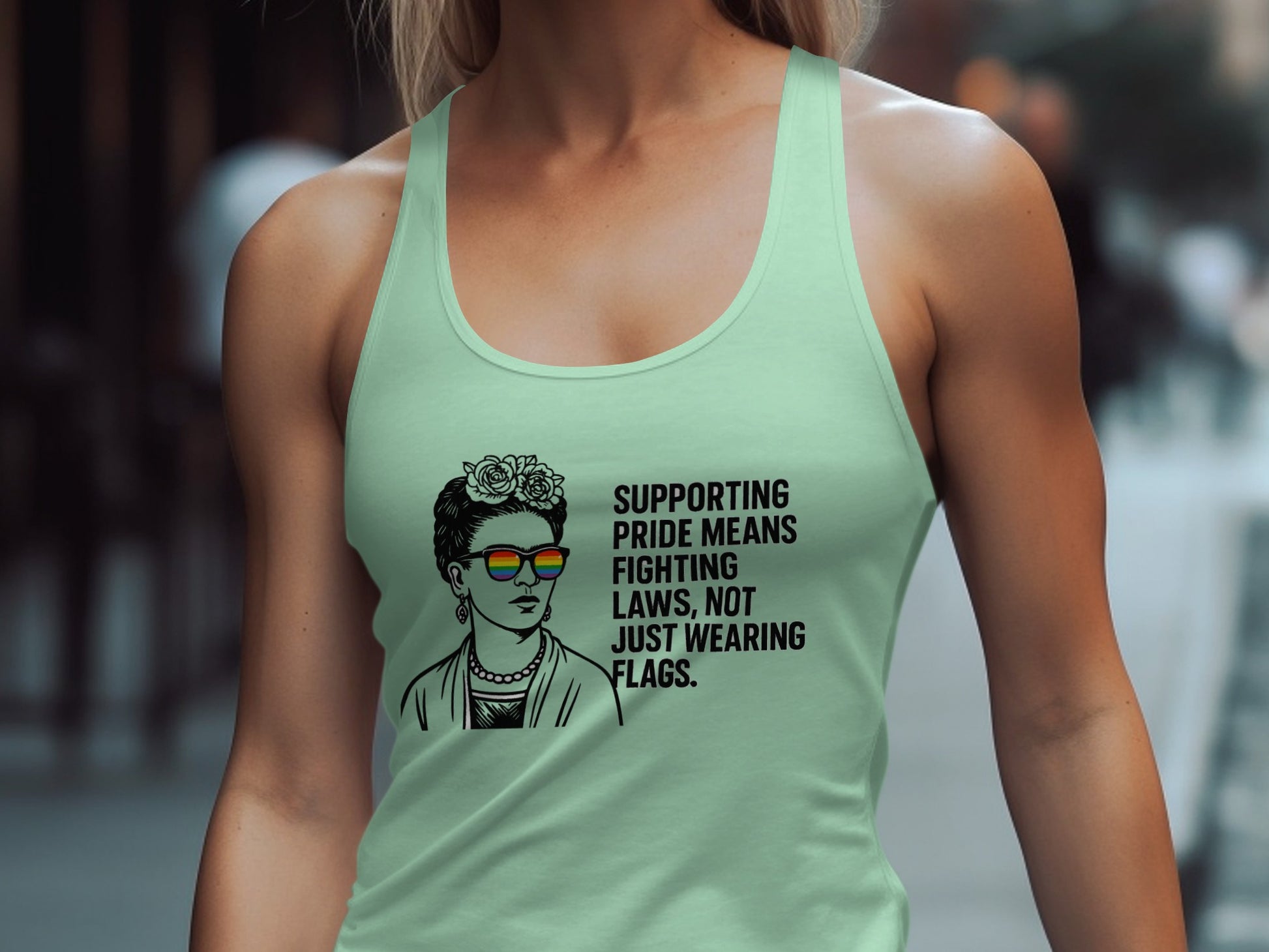 Supporting Pride Means Fighting Laws Tank Top product