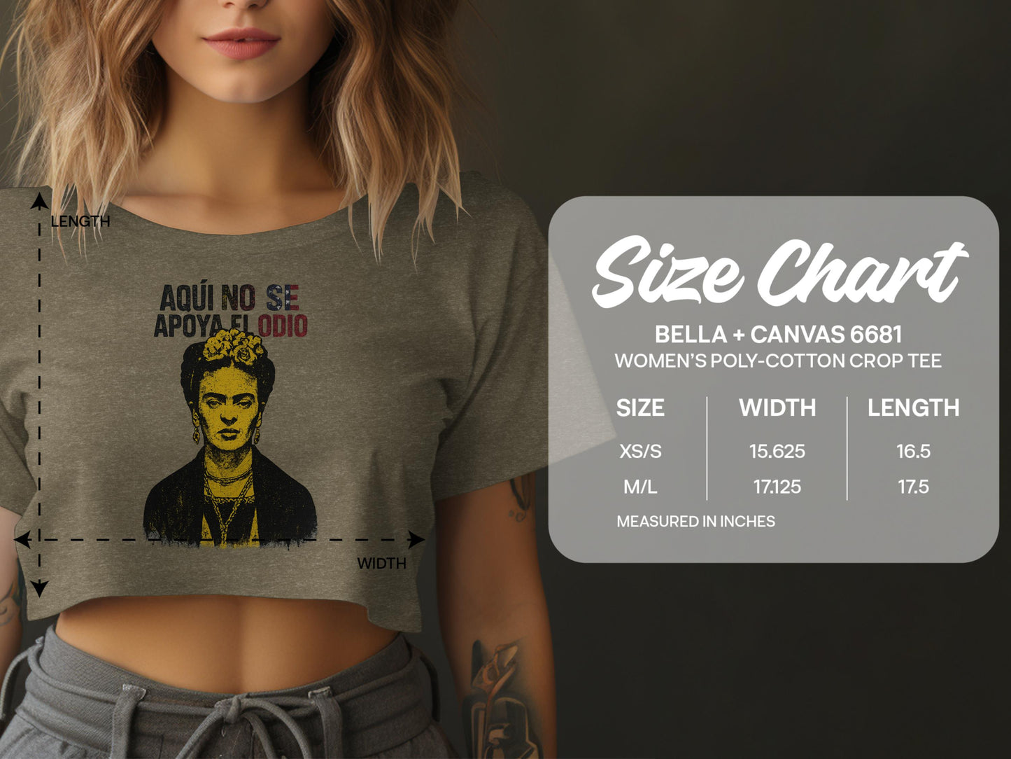 Aquí No Se Apoya El Odio Crop Tee product type