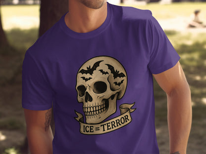 Ice and Terror Skull Bat Design T-Shirt product type