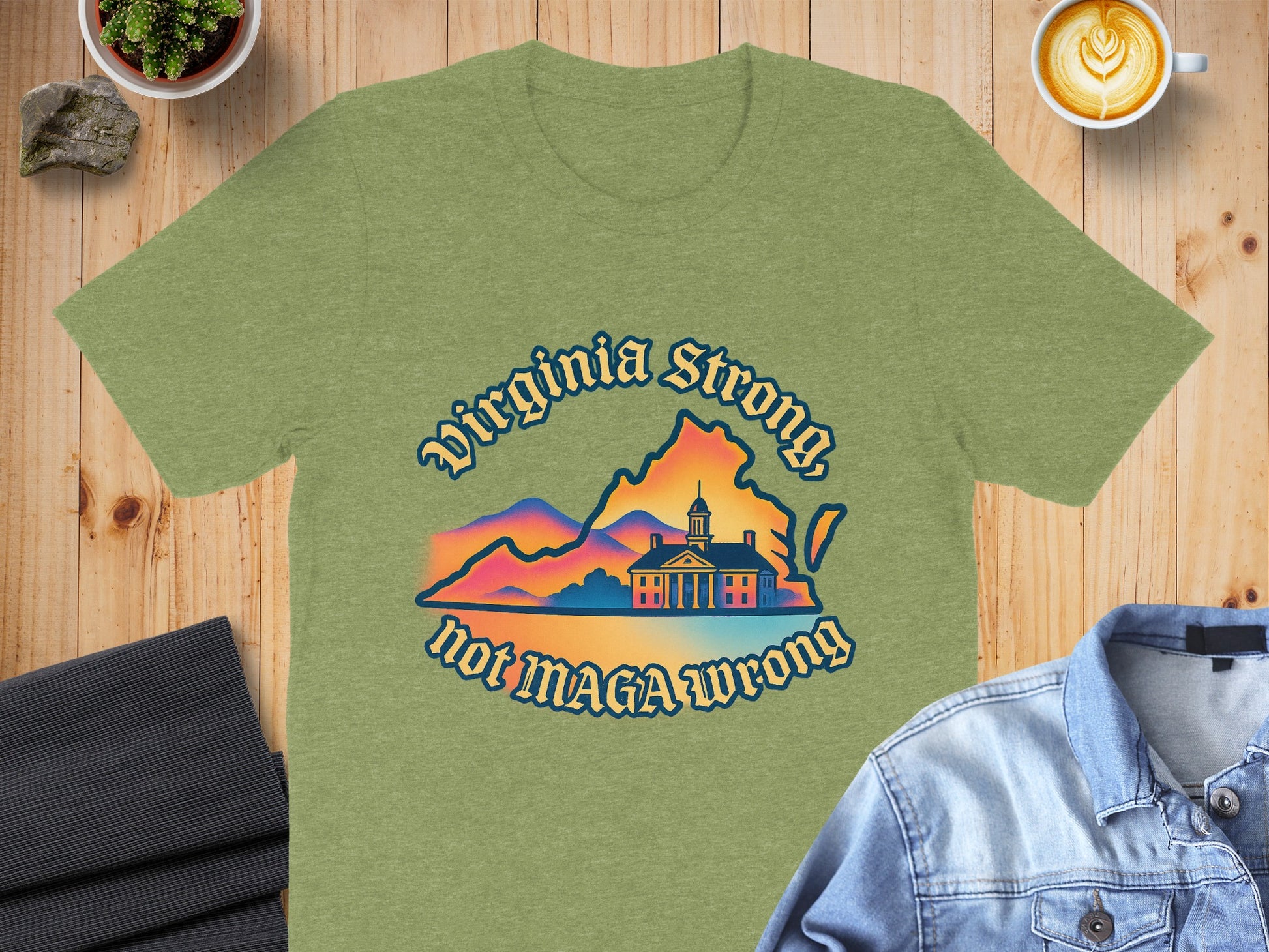 Virginia Strong Not MAGA Wrong Shirt product type