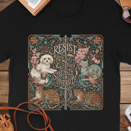 Resist Strength in Diversity Graphic T-Shirt